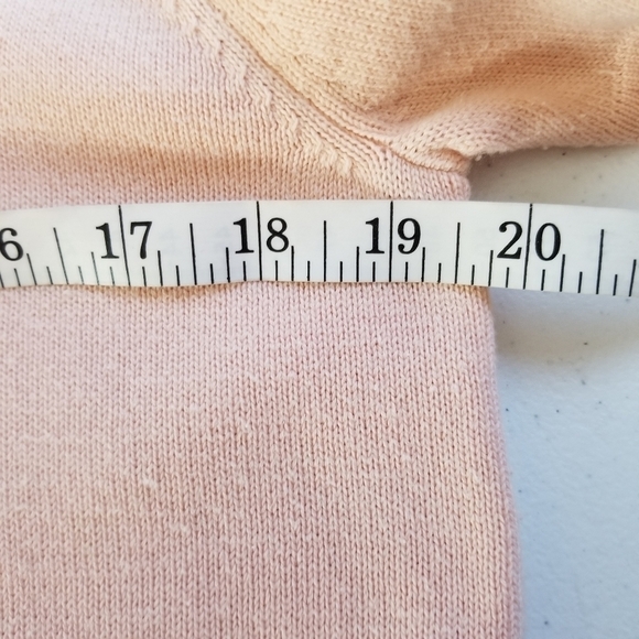 Alfred Dunner Petite‎ Large Peach Embroidered Floral Sweater V-neck Cottagecore - Picture 9 of 12